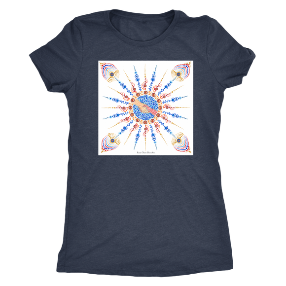 River Nuri Dot Art Women's Triblend Shirt